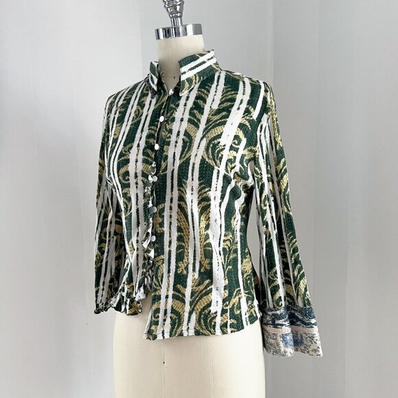 Custo Barcelona asymmetrical button down collared shirt - Picture 2 of 8